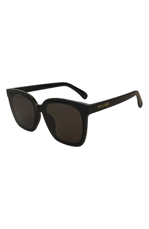 Fifth & Ninth Carson 63mm Square Sunglasses In Black/black