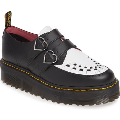 Dr. Martens X Lazy Oaf Buckle Platform Loafer, Black