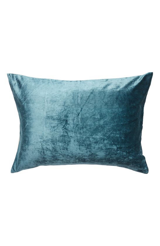 Shop Nordstrom At Home Shimmer Velvet Sham In Teal Gazer