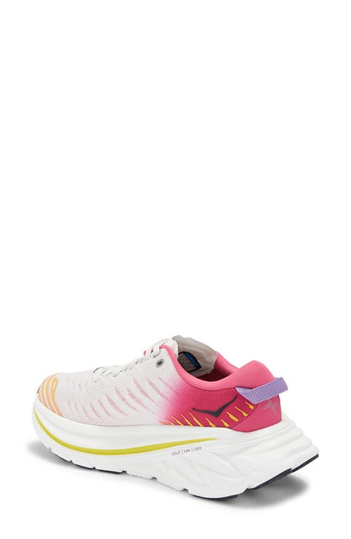 Hoka Bondi X Low-top Sneakers In Blanc De Blanc/pink Yarrow