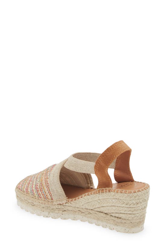 Toni Pons Terra Wedge Espadrille In Beige Multi