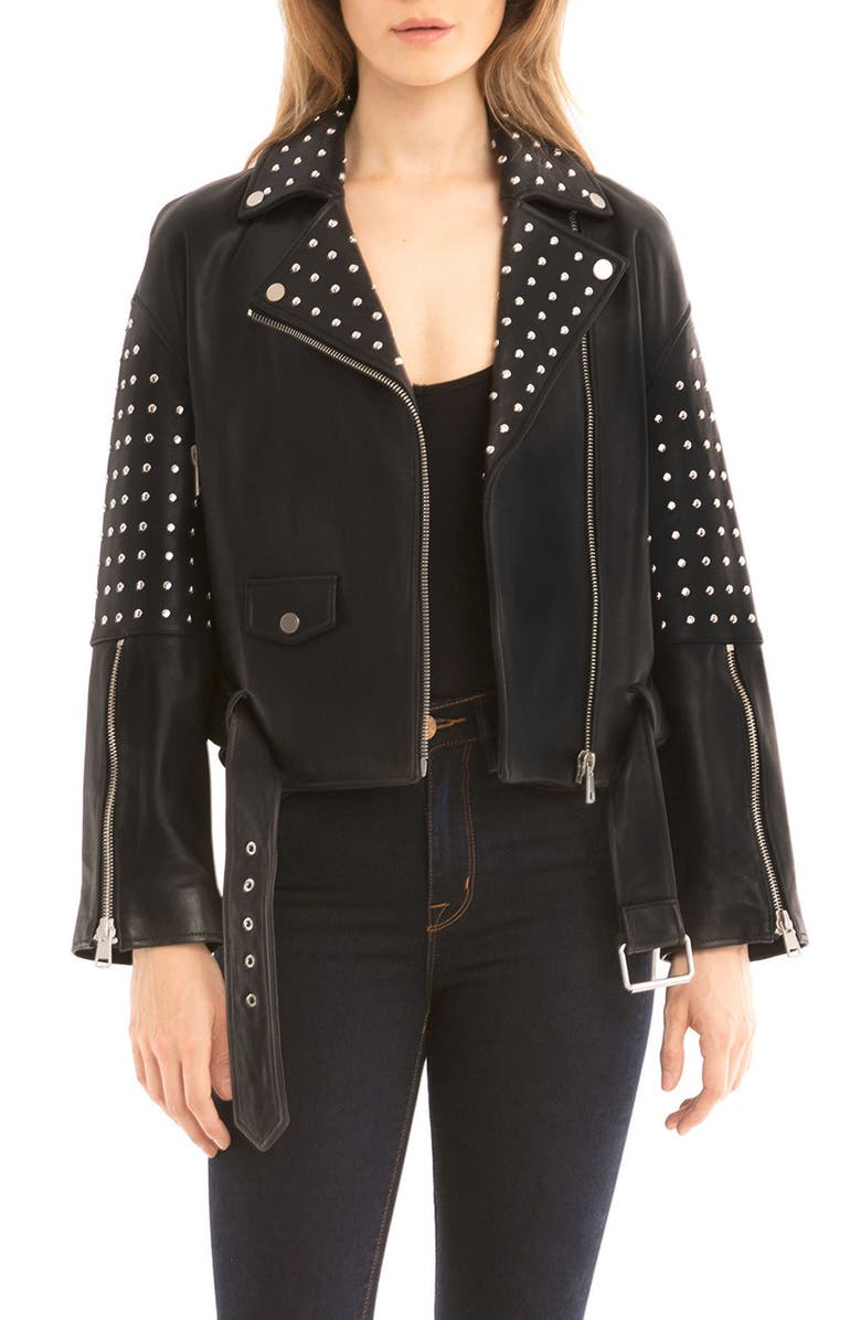 Bagatelle Studded Leather Jacket | Nordstrom