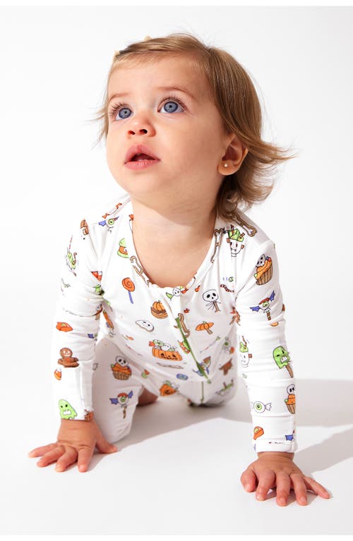 Shop Bellabu Bear Halloween Candy Convertible Footie Pajamas In White