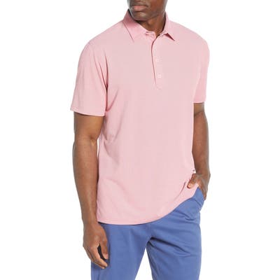 Johnnie-O Riptide Classic Fit Polka Dot Pique Polo, Red