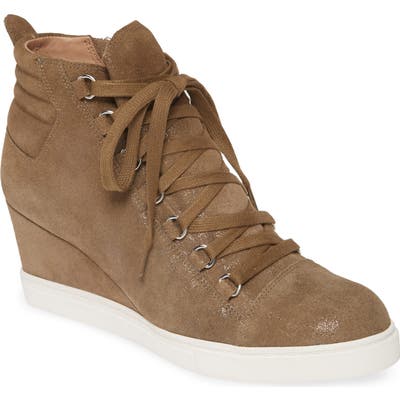 Linea Paolo Fenton Wedge Sneaker- Brown