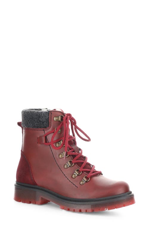 Shop Bos. & Co. Axel Waterproof Boot In Red/sangria Saddle