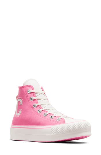 Converse Lift High Top Platform Sneaker In Oops Pink/oops Pink