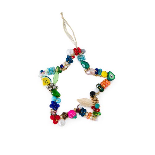 Shop Daydream Society Christmas Tree Ornaments In Beaded Star