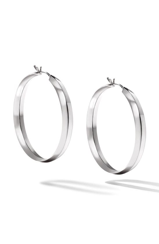 Shop Cast The Major Defiant Hoop Earrings In Silver