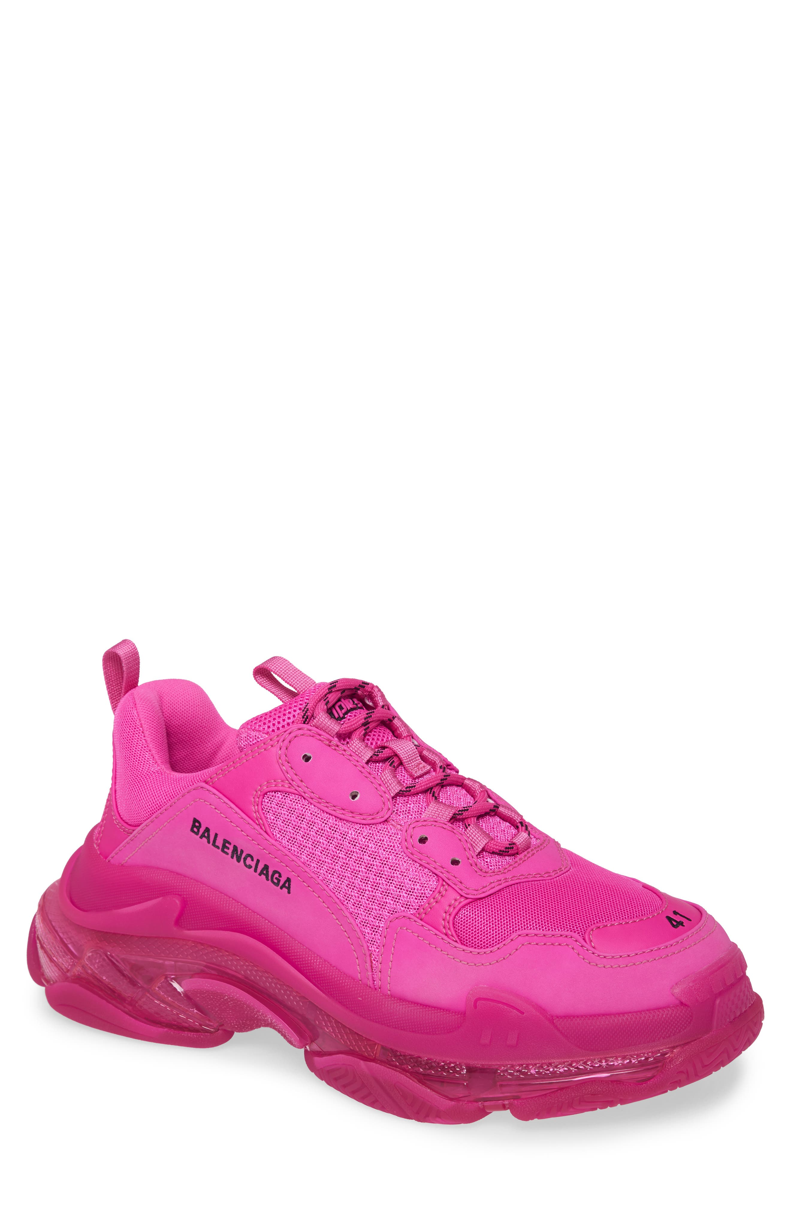 Balenciaga Triple S Sneaker Pink Black in 2019 Pink