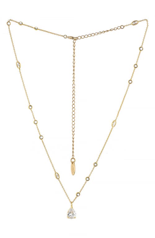 Ettika Cubic Zirconia Pendant Necklace in Gold at Nordstrom