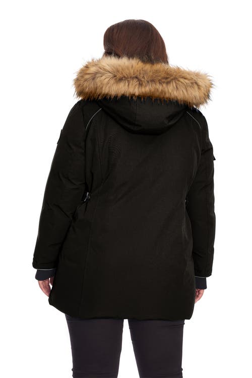 Alpine North Glacier Plus Women's Vegan Down (recycled) Parka (plus Size) In Black