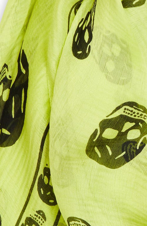 ALEXANDER MCQUEEN MCQUEEN SKULL PRINT SILK SCARF