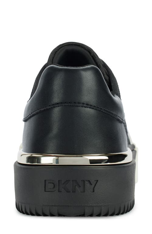 Dkny Bradley Platform Sneaker In Black/white