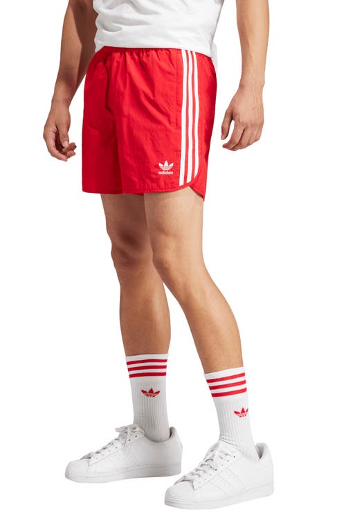 adidas Adicolor Classics Recycled Polyamide Sprinter Shorts Better Scarlet at Nordstrom,