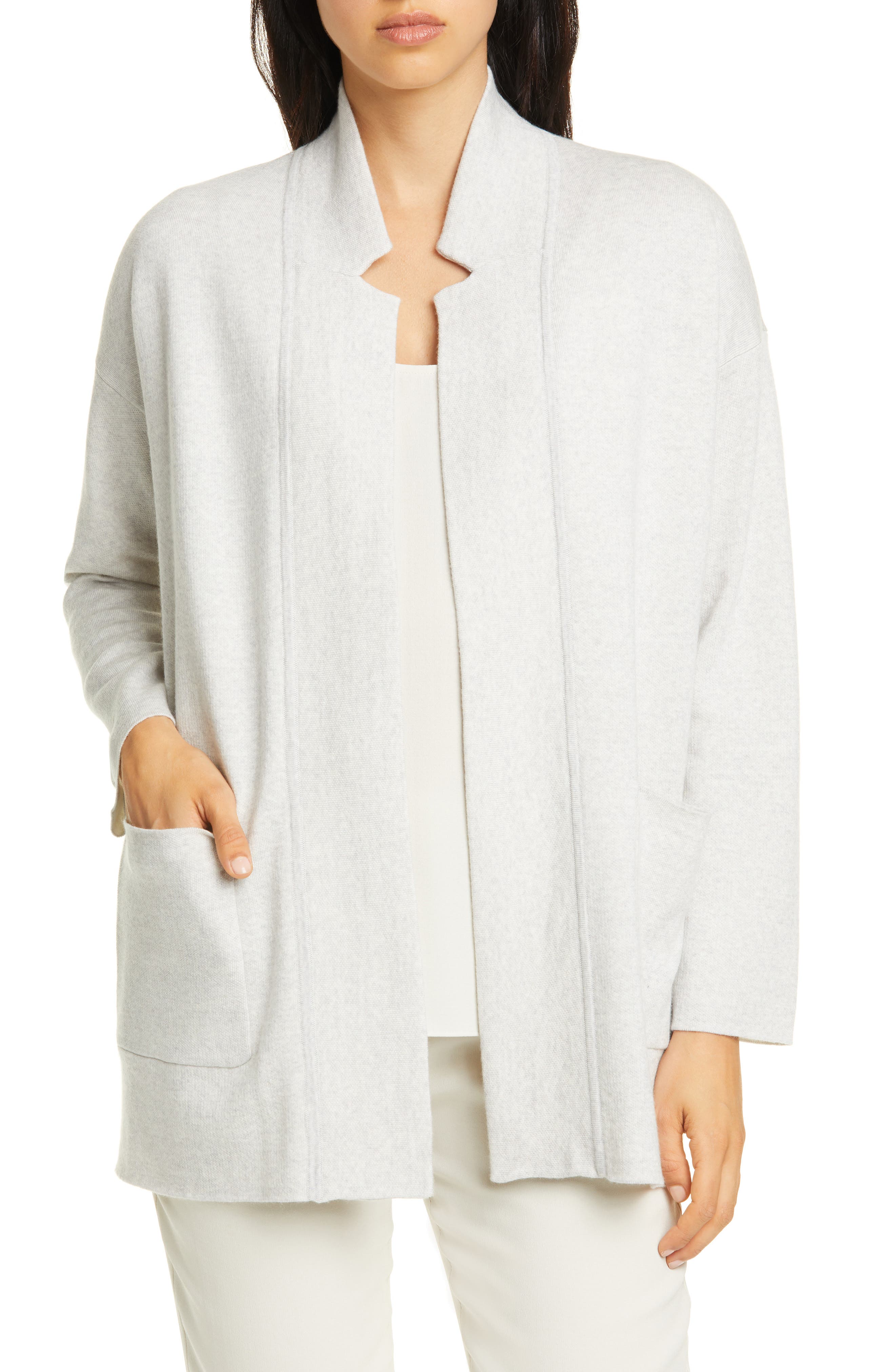 notch collar cardigan