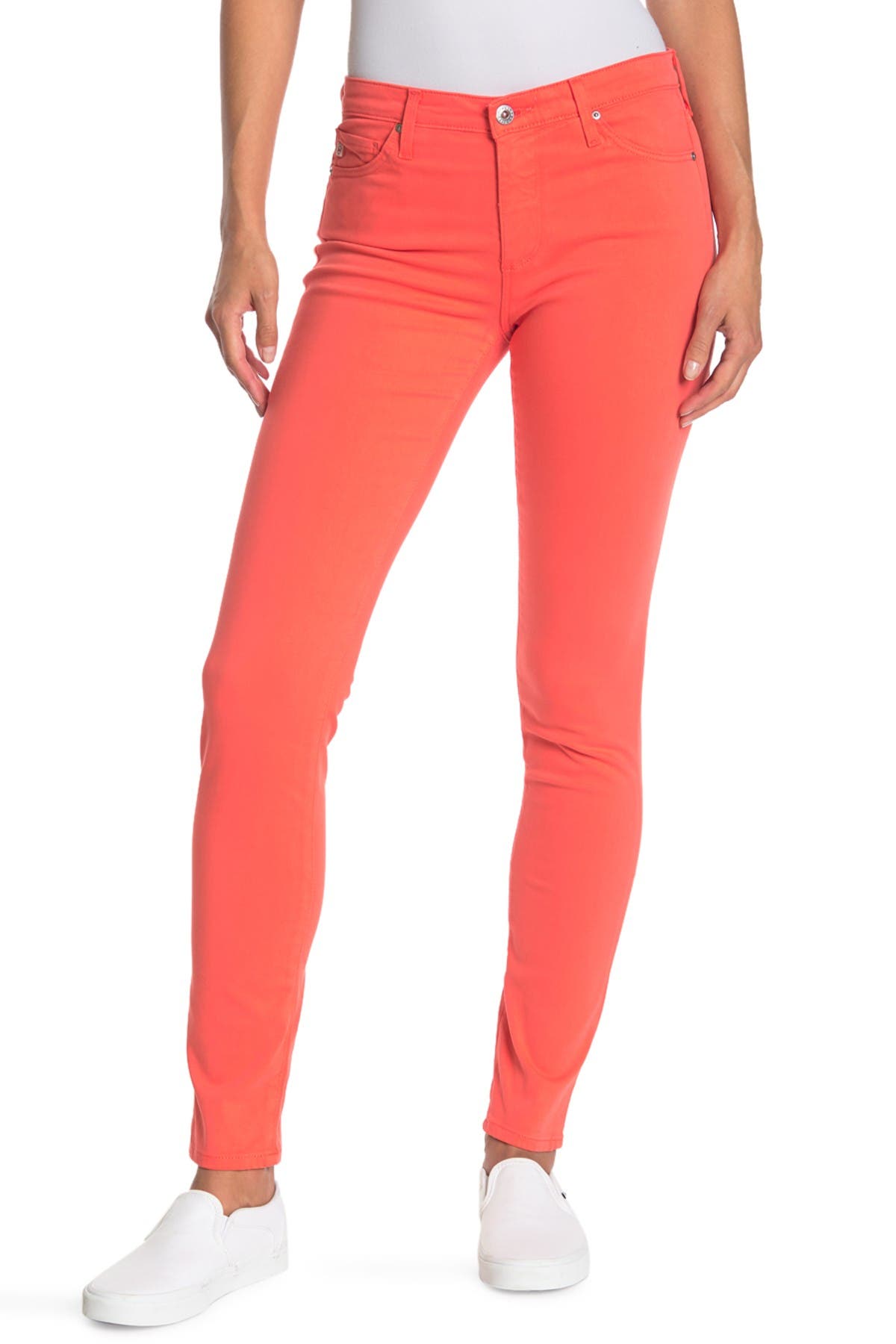 Ag Prima Ankle Skinny Jeans In Bright Pink5