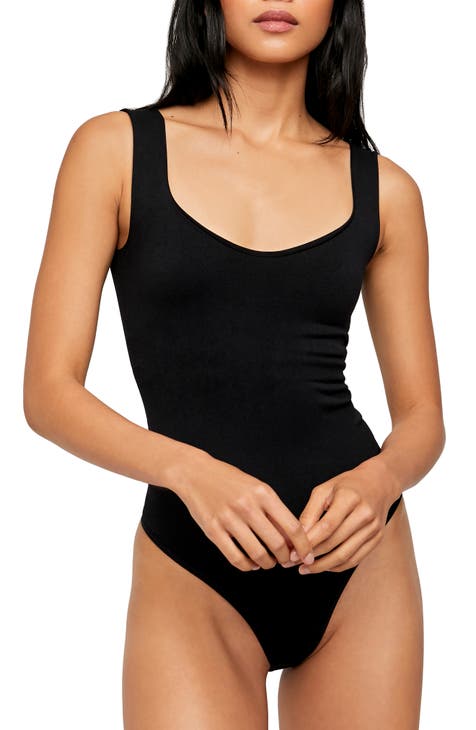Jersey Bodysuit - Black/zebra print - Ladies