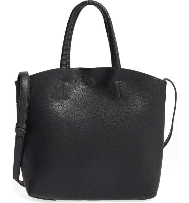 Street Level Faux Leather Dome Tote | Nordstrom