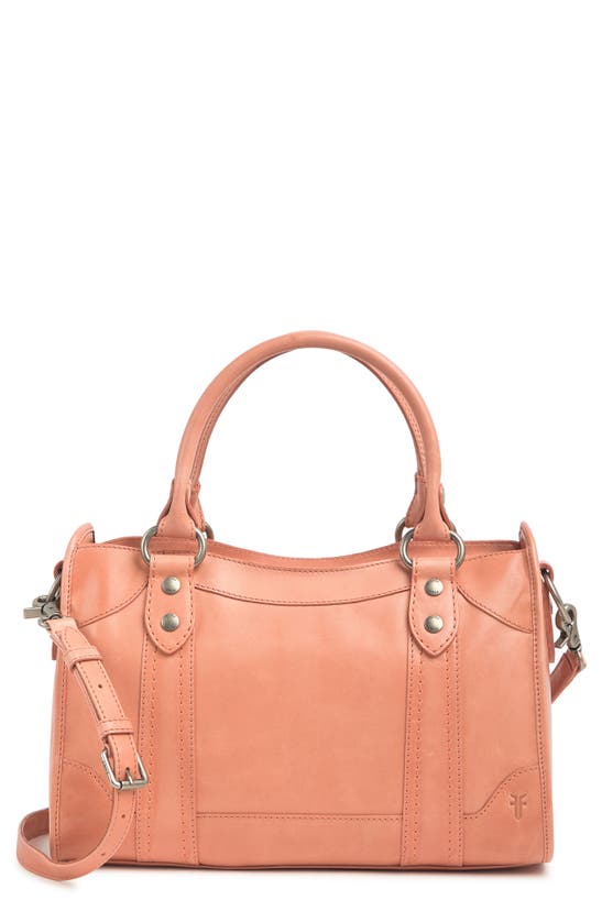 Frye 'melissa' Washed Leather Satchel In Apricot