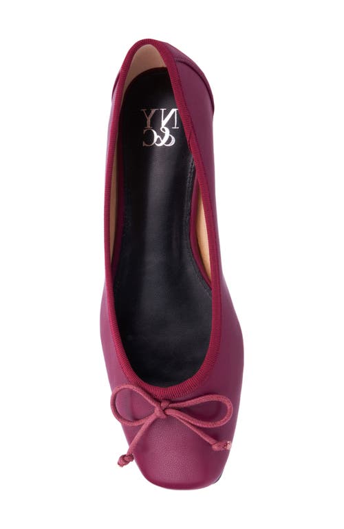 New York And Company Paulina Ballet Flat In Burgundy