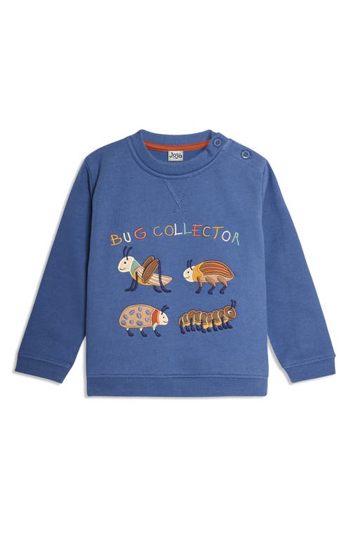 Shop Jojo Maman Bébé Jojo Maman Bebe Kids' Bug Appliqué Sweatshirt In Denim