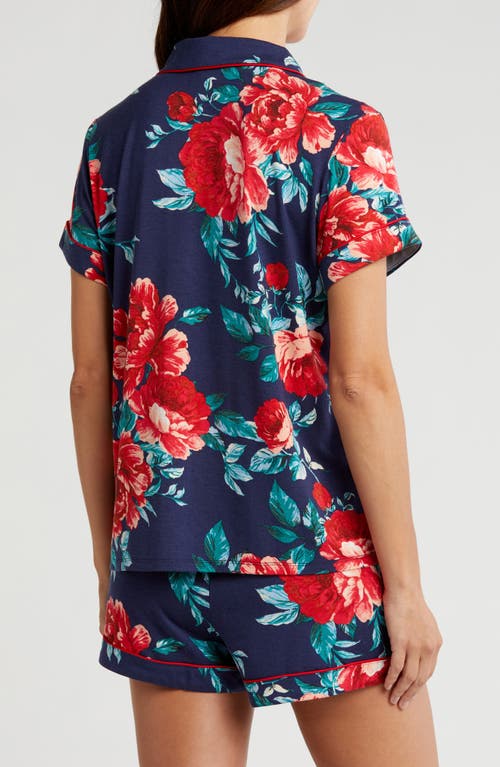 Shop Nordstrom Moonlight Eco Short Pajamas In Navy In Bloom