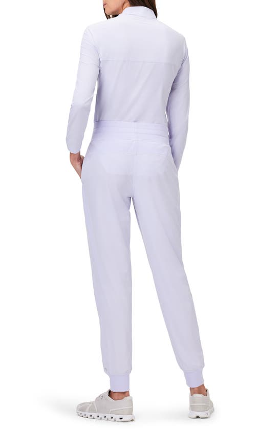Shop Nz Active By Nic+zoe Tech Stretch Ruched Joggers In Wisteria