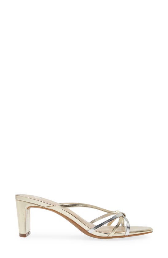 Bp. Karsyn Strappy Slide Sandal In Silver Gold Multi