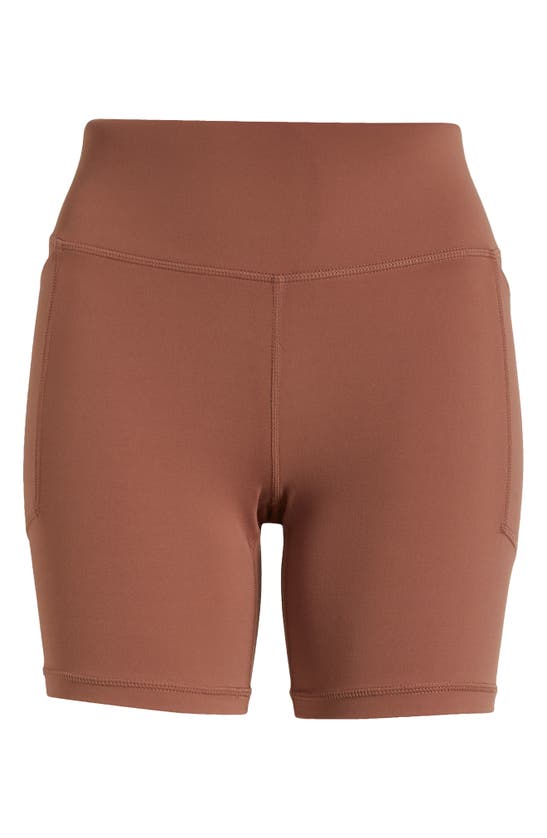 Shop Free Fly All Day Pocket Bike Shorts In Baltic Amber