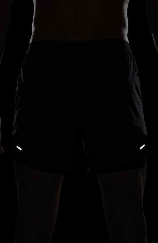 Nike Men's Stride Dri-fit 5" 2-in-1 Running Shorts In Black/ Black/ Black