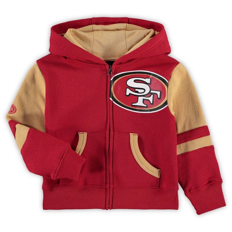 Youth Scarlet San Francisco 49ers Stadium Full-Zip Hoodie