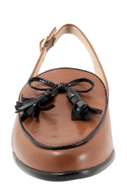 Trotters Lillie Slingback Loafer In Cognac/black