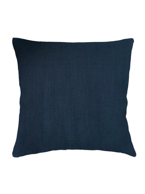 Anaya So Soft Linen Pillow Down Alternative Insert In Navy Blue