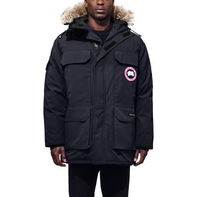 Canada Goose Pbi Expedition Regular Fit Down Parka With Genuine Coyote Fur Trim, Blue