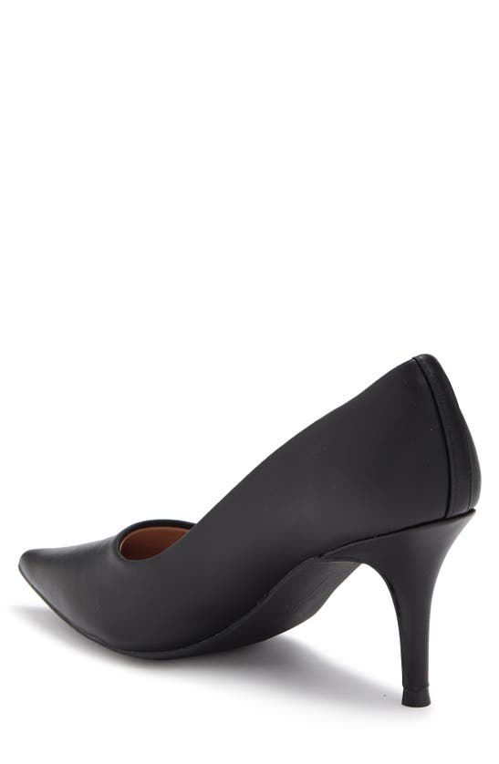 Linea Paolo Paris Pointed Toe Leather Pump In Black