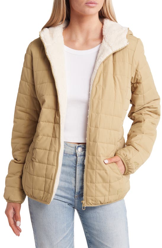 RIP CURL ANOETA II ANTI SERIES WATER REPELLENT FAUX SHEARLING LINED JACKET