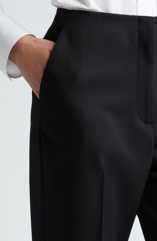 Partow Hudson Virgin Wool Knit Pants In Black