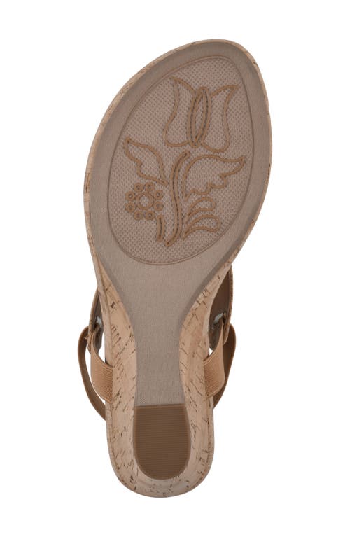 Shop White Mountain Footwear All Good Wedge Sandal In Natural/cork