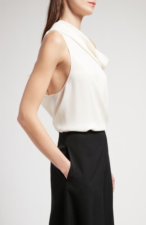 Shop The Row Aria Asymmetric Silk Top In Ivory