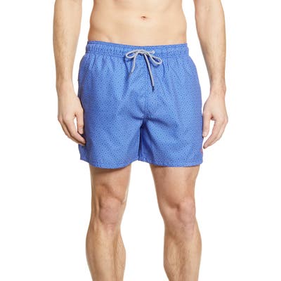 Ted Baker London Loother Slim Fit Swim Trunks, Blue