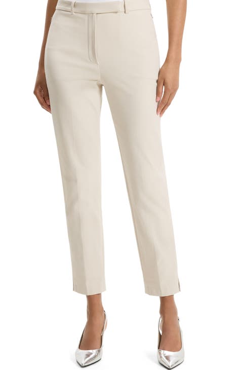 Bistre High Waist Tapered Ankle Pants