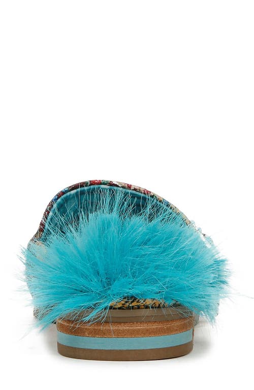 Shop Dr. Scholl's X Iris Apfel Mr. Carl Faux Fur Mule In Tiger Print