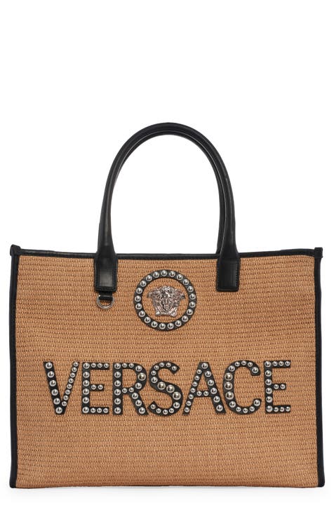 Versace  Luxury bag men, Leather weekender bag, Genuine leather bags