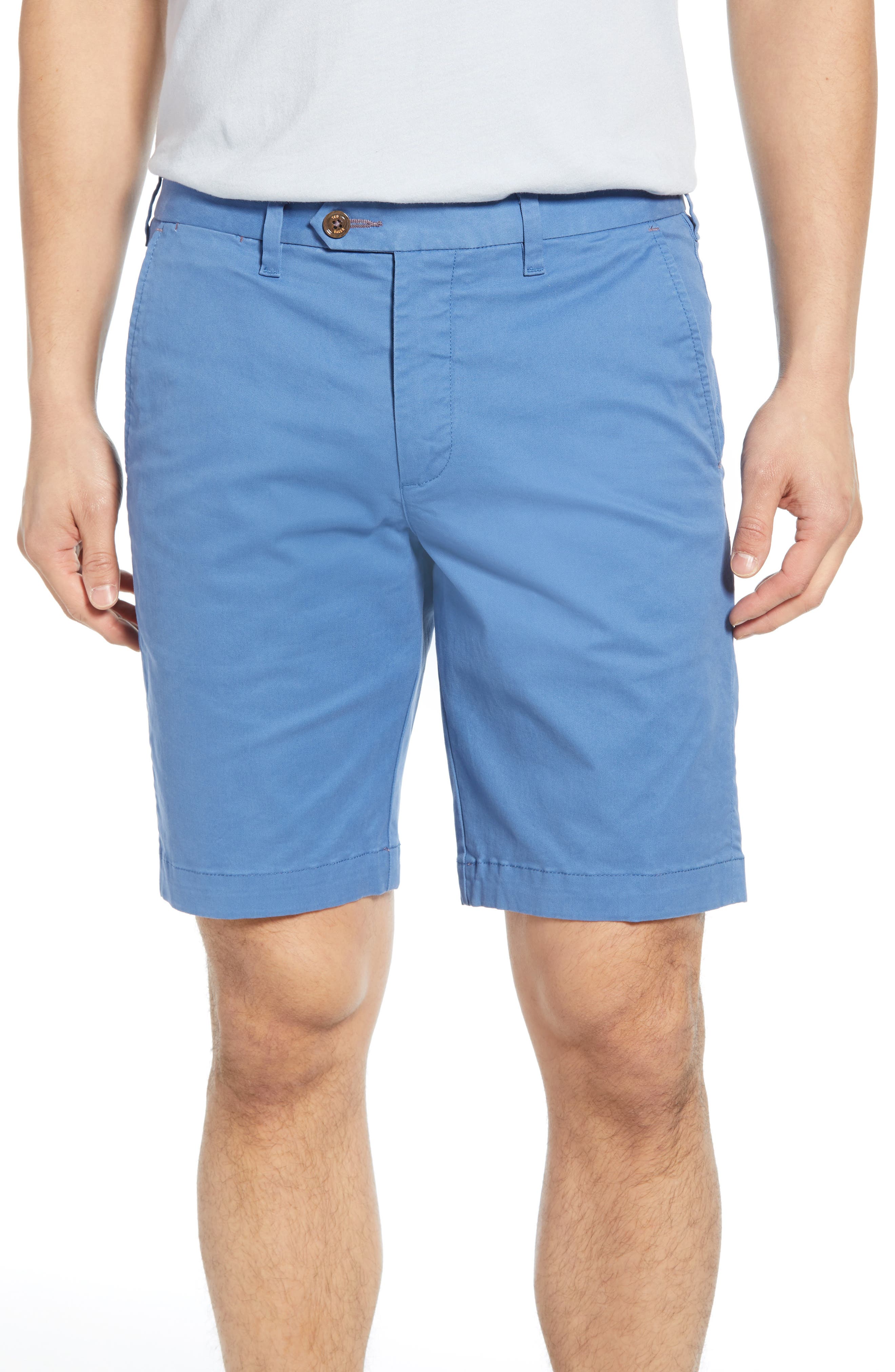 Ted Baker Selshor Slim Chino Shorts In Brt Blue
