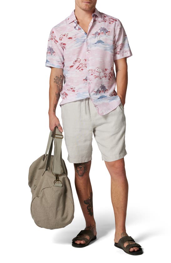 Shop Rodd & Gunn Linen Shorts In Oatmeal