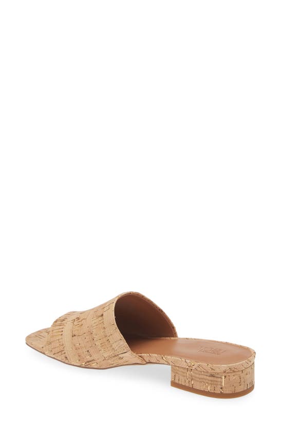 Shop Nordstrom Rack Henna Slide Sandal In Natural Metallic Cork