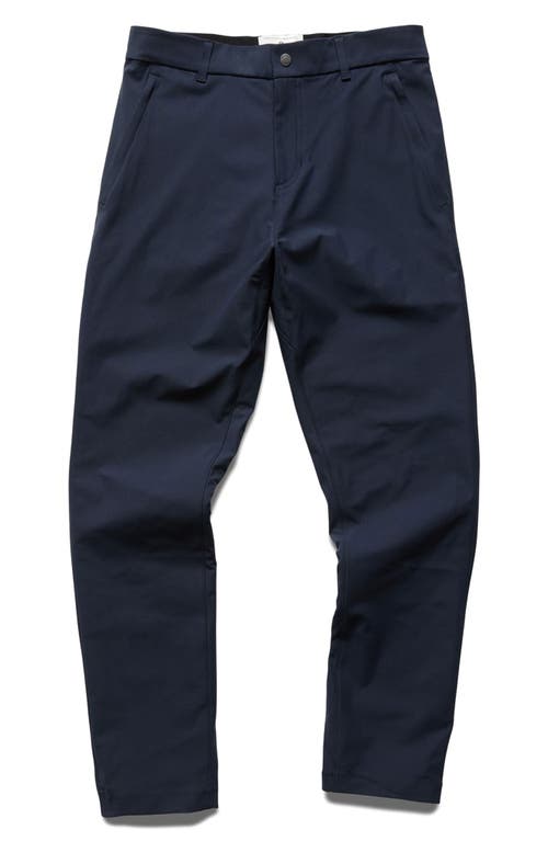 Reigning Champ Stretch Warp Knit Slim Coach's Pants In Navy