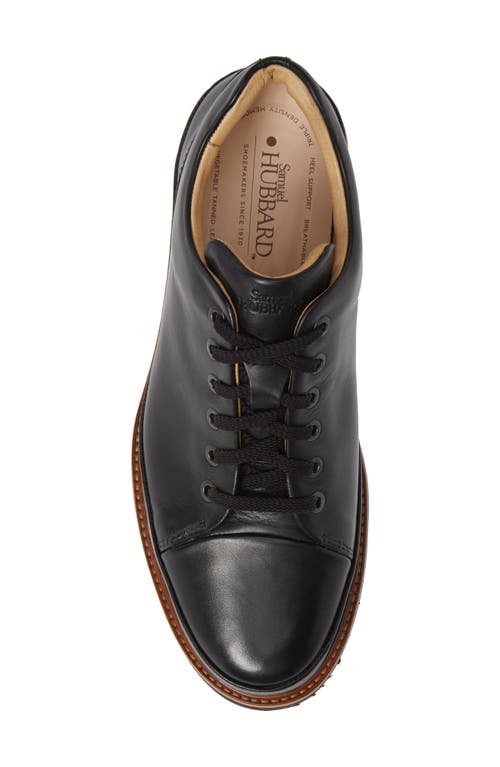 Samuel Hubbard Dressfast Plain Toe Oxford In Black/black