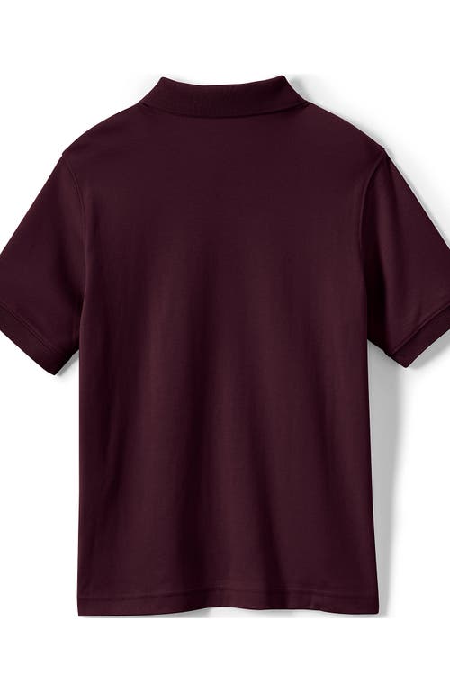 LANDS' END LANDS' END SCHOOL UNIFORM KIDS SHORT SLEEVE INTERLOCK POLO SHIRT 